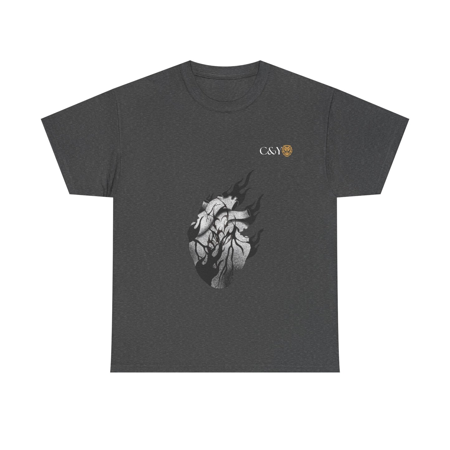 T-shirt “Dark Heart” – Coton lourd & vibes sombres pour les passionnés