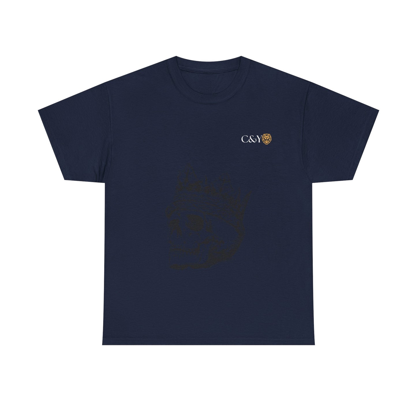 T-shirt unisexe Skull King en coton épais – Look audacieux, cadeau original pour les trendsetters, tenue casual stylée