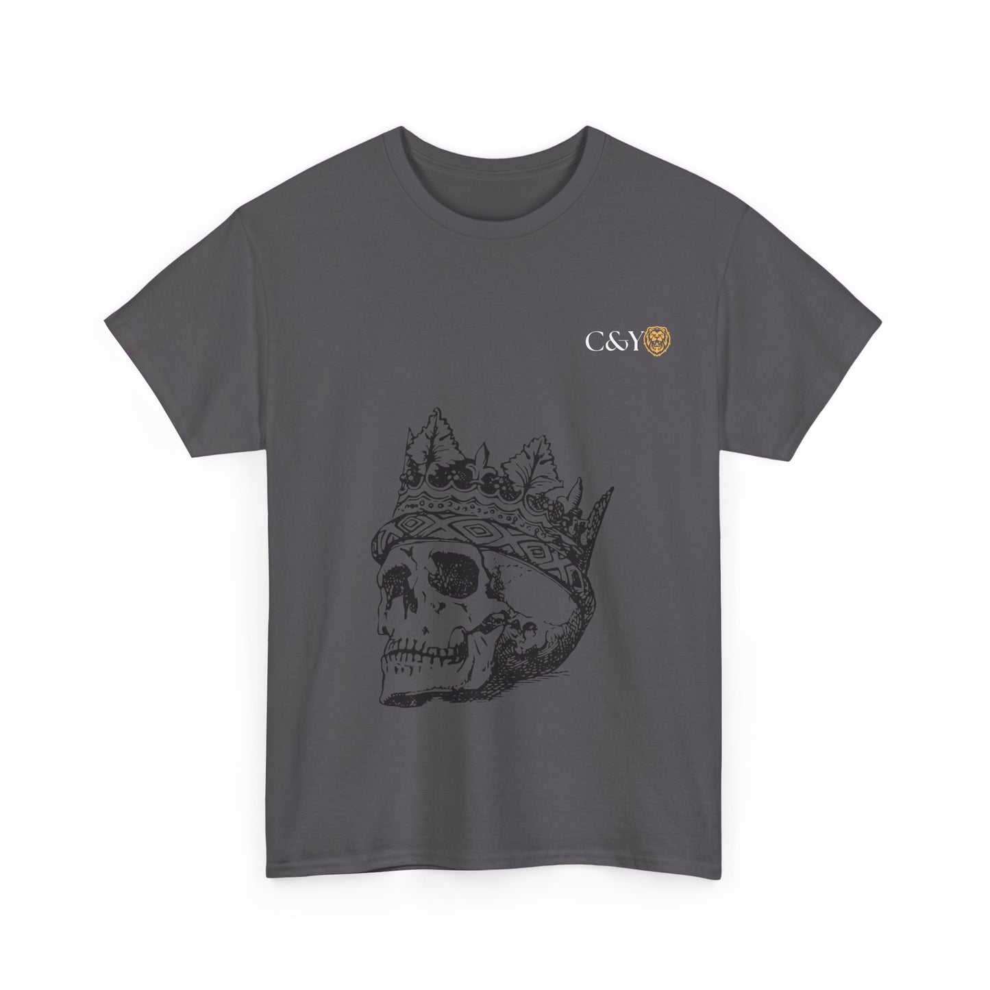 T-shirt unisexe Skull King en coton épais – Look audacieux, cadeau original pour les trendsetters, tenue casual stylée