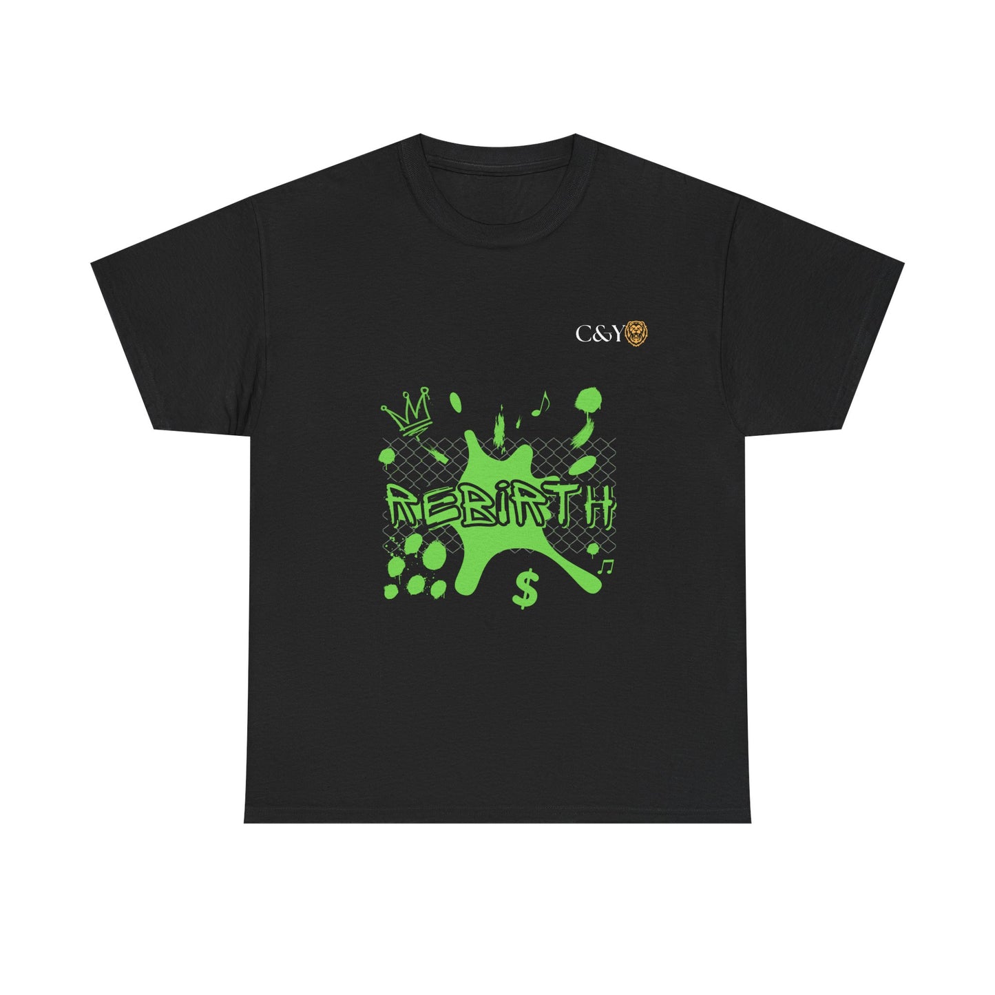T-shirt unisexe Urban Rebirth en coton épais – Streetwear graphique inspiré des années 90, tenue casual, idée cadeau pour les trendsetters