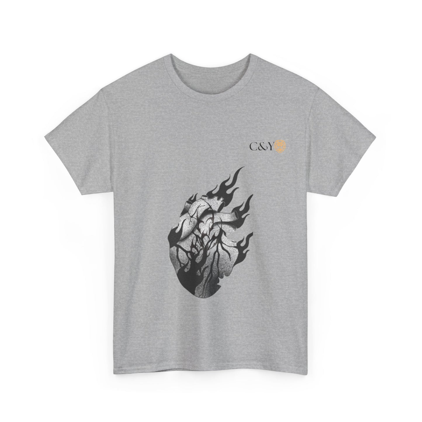 T-shirt “Dark Heart” – Coton lourd & vibes sombres pour les passionnés