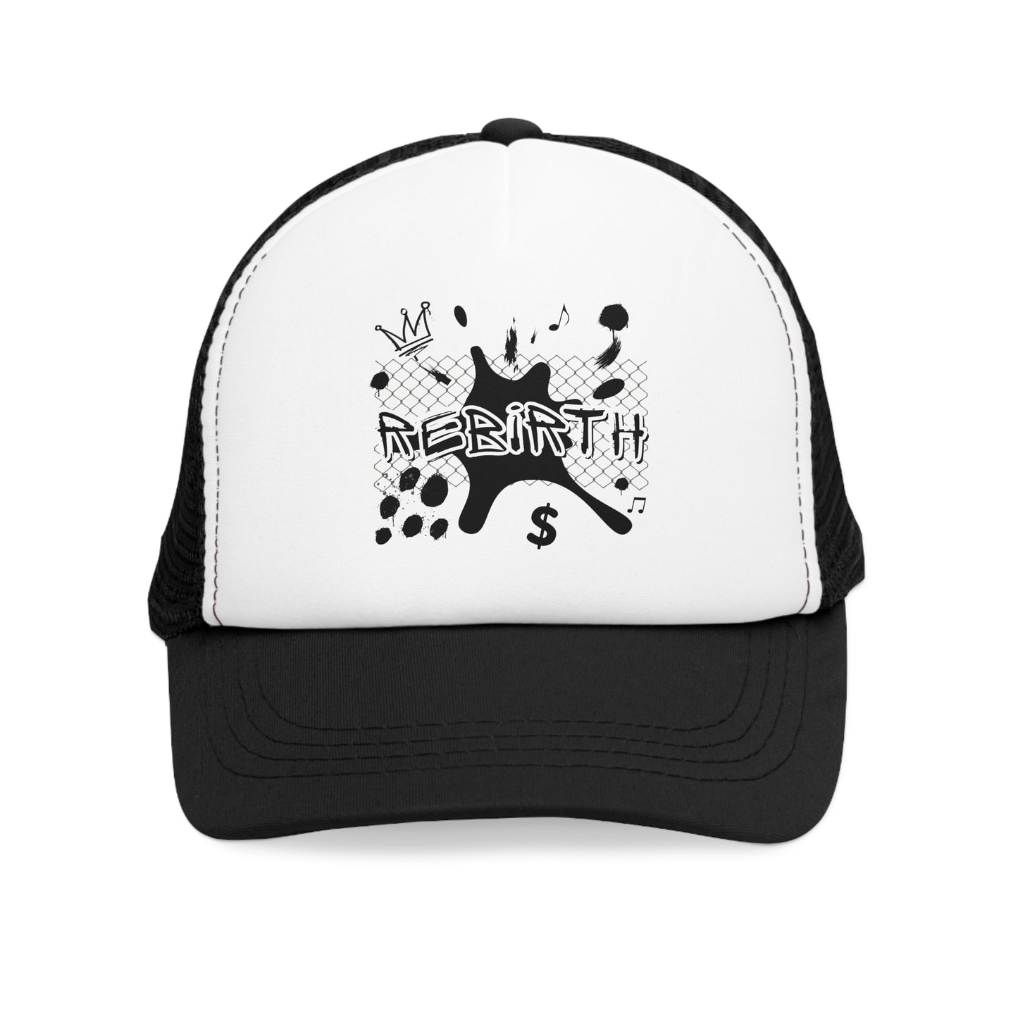 Casquette filet tendance avec motif “Rebirth” – L’accessoire casual qui fait la diff