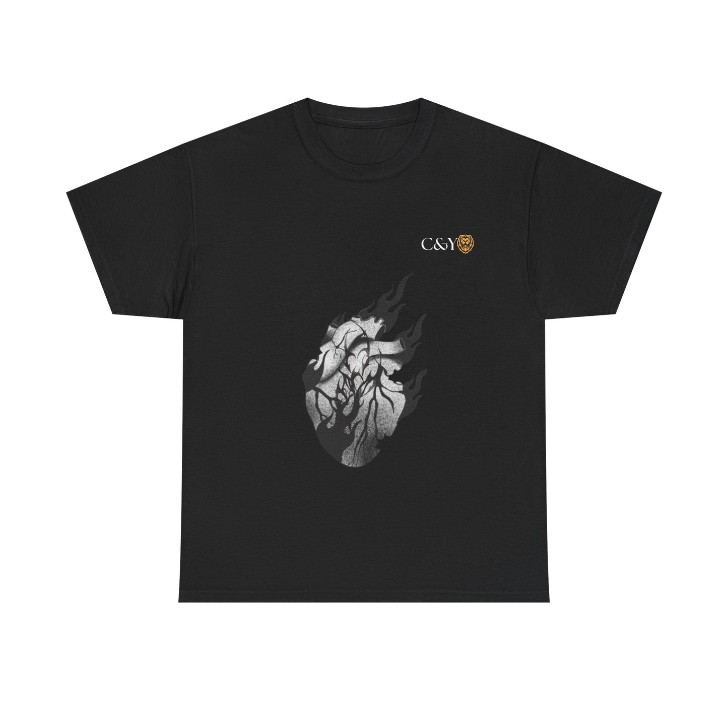 T-shirt “Dark Heart” – Coton lourd & vibes sombres pour les passionnés