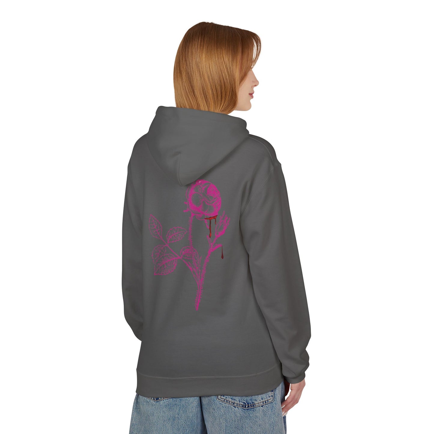 Sweat à capuche en polaire “Romantic Floral” – Style doux et confortable