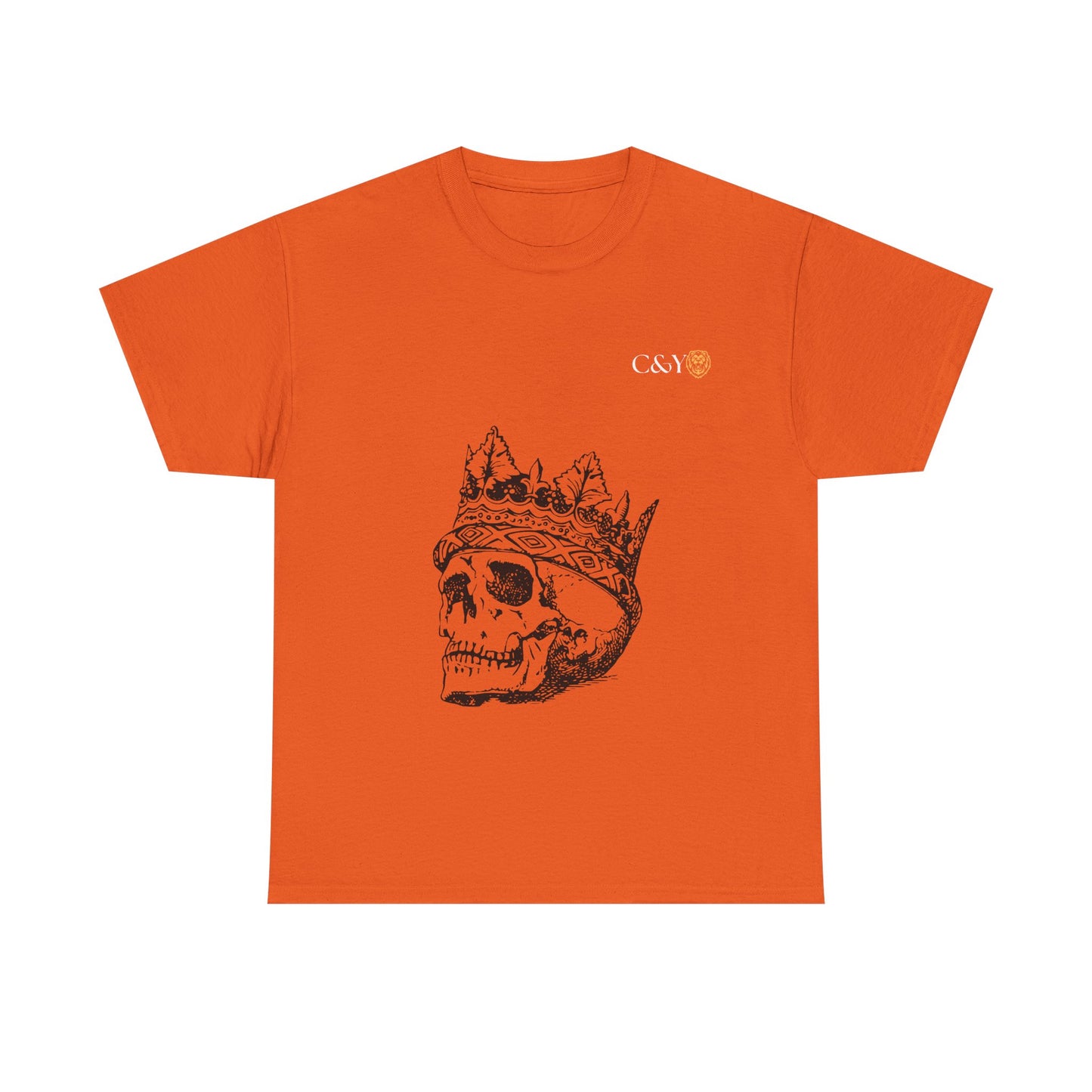 T-shirt unisexe Skull King en coton épais – Look audacieux, cadeau original pour les trendsetters, tenue casual stylée