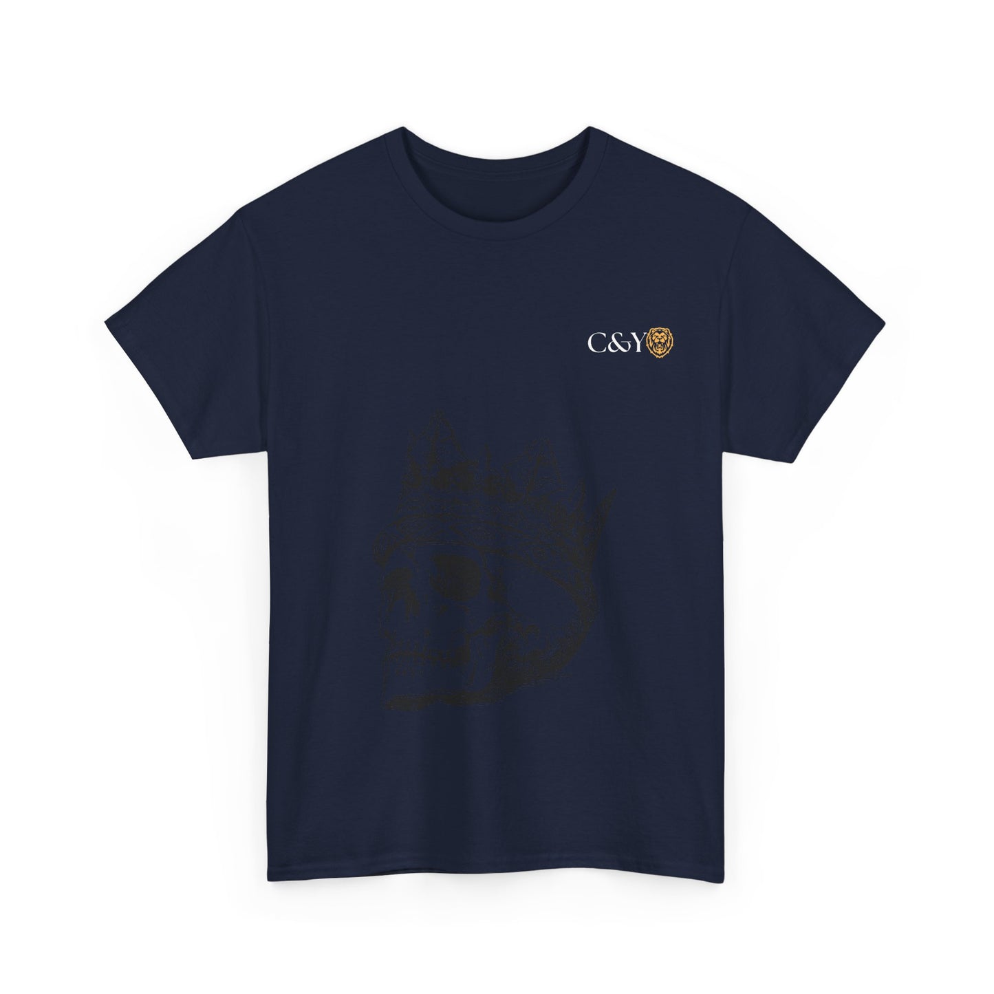 T-shirt unisexe Skull King en coton épais – Look audacieux, cadeau original pour les trendsetters, tenue casual stylée