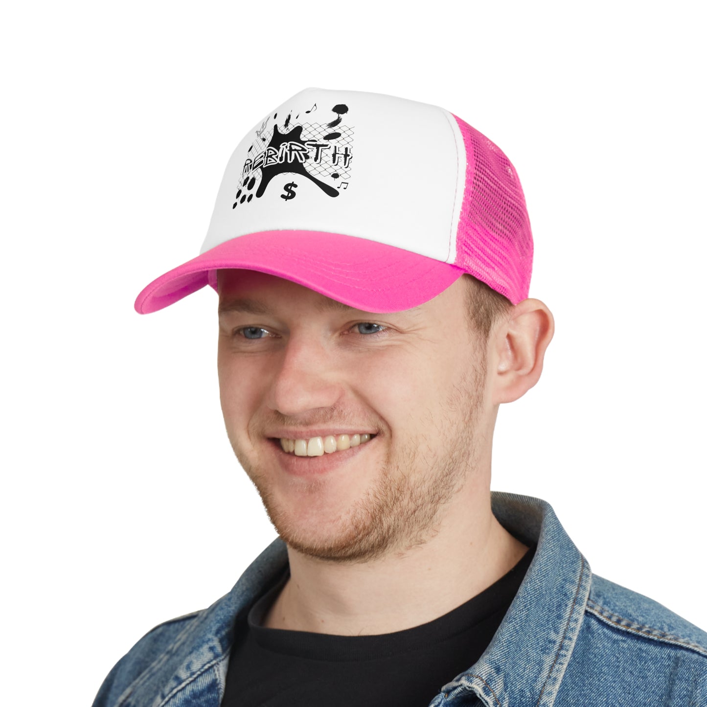 Casquette filet tendance avec motif “Rebirth” – L’accessoire casual qui fait la diff