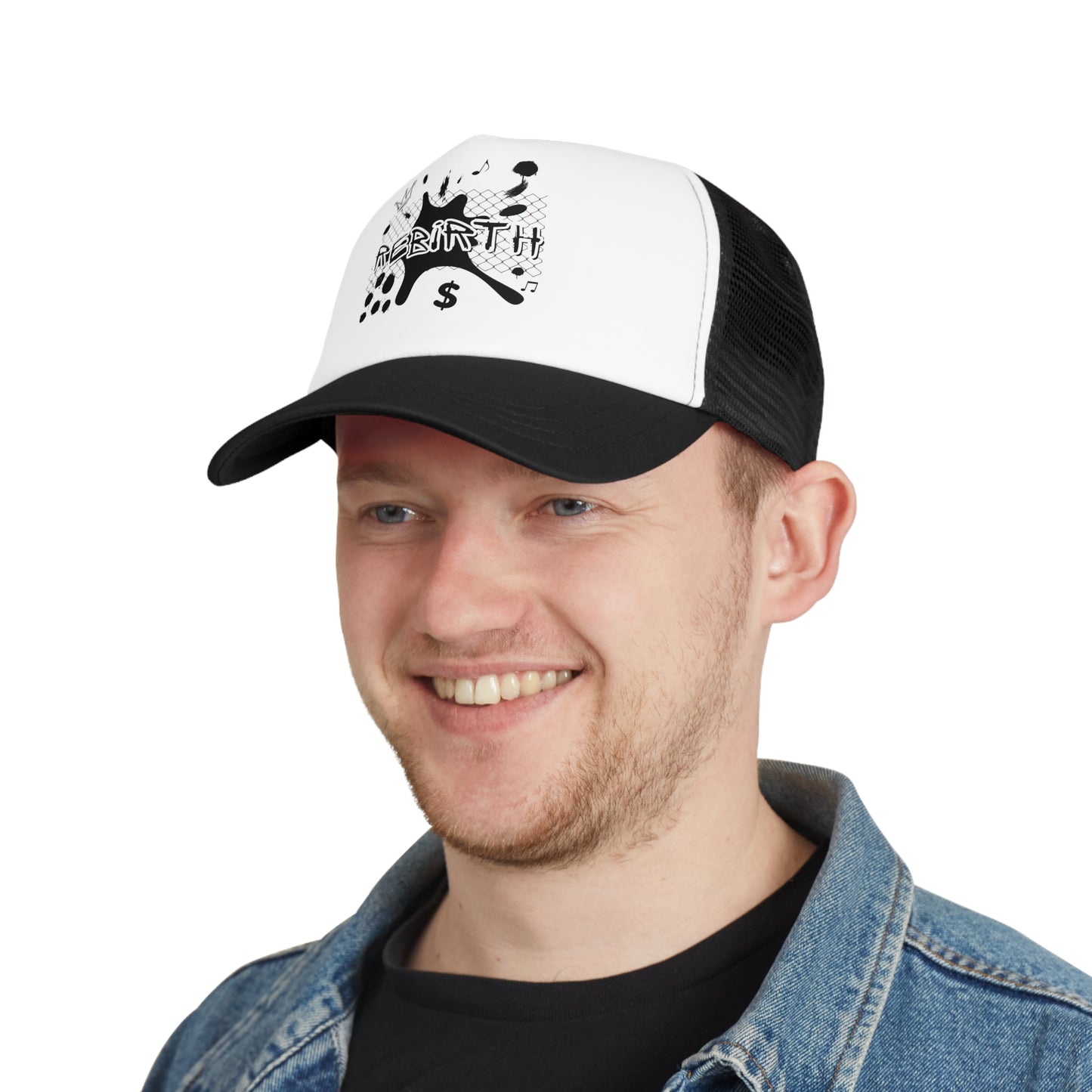 Casquette filet tendance avec motif “Rebirth” – L’accessoire casual qui fait la diff