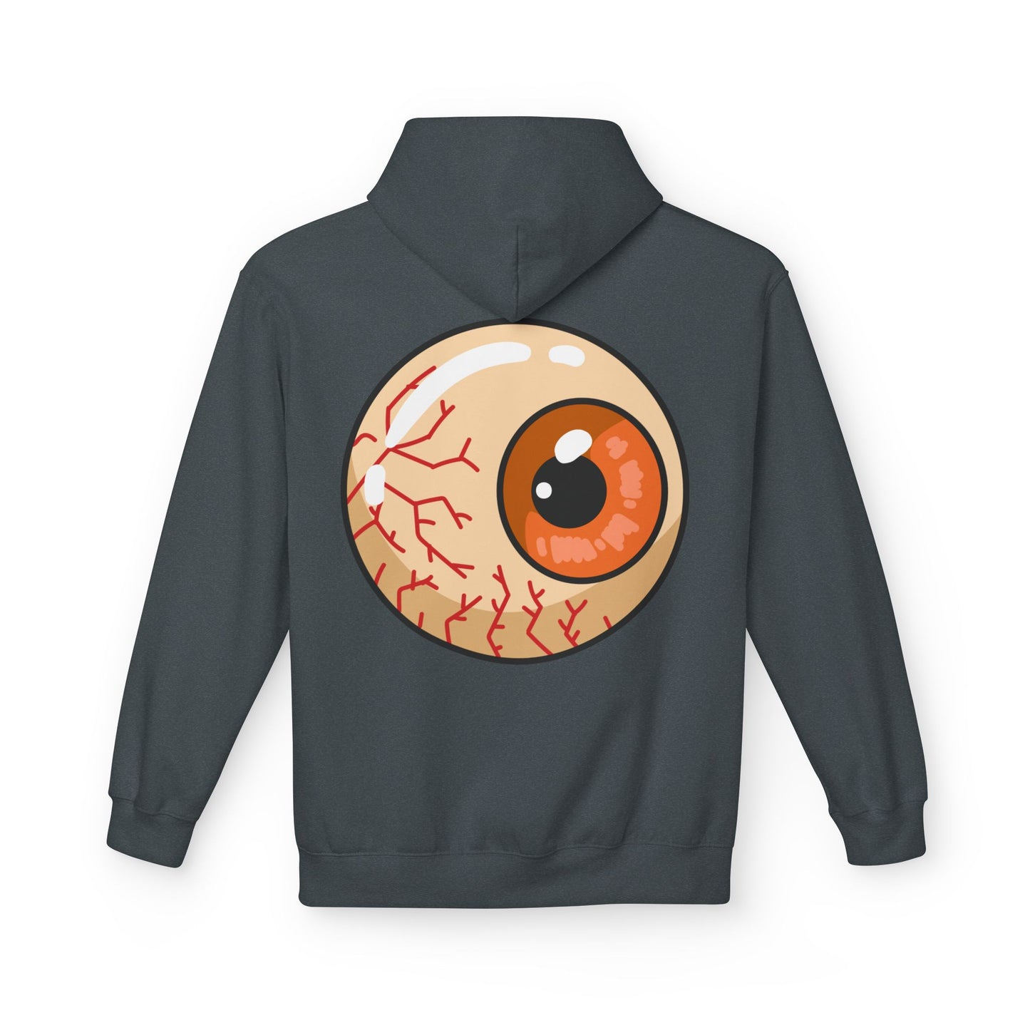Sweat à capuche graphique “Eyeball” – Look effrayant, unisexe, spécial Halloween
