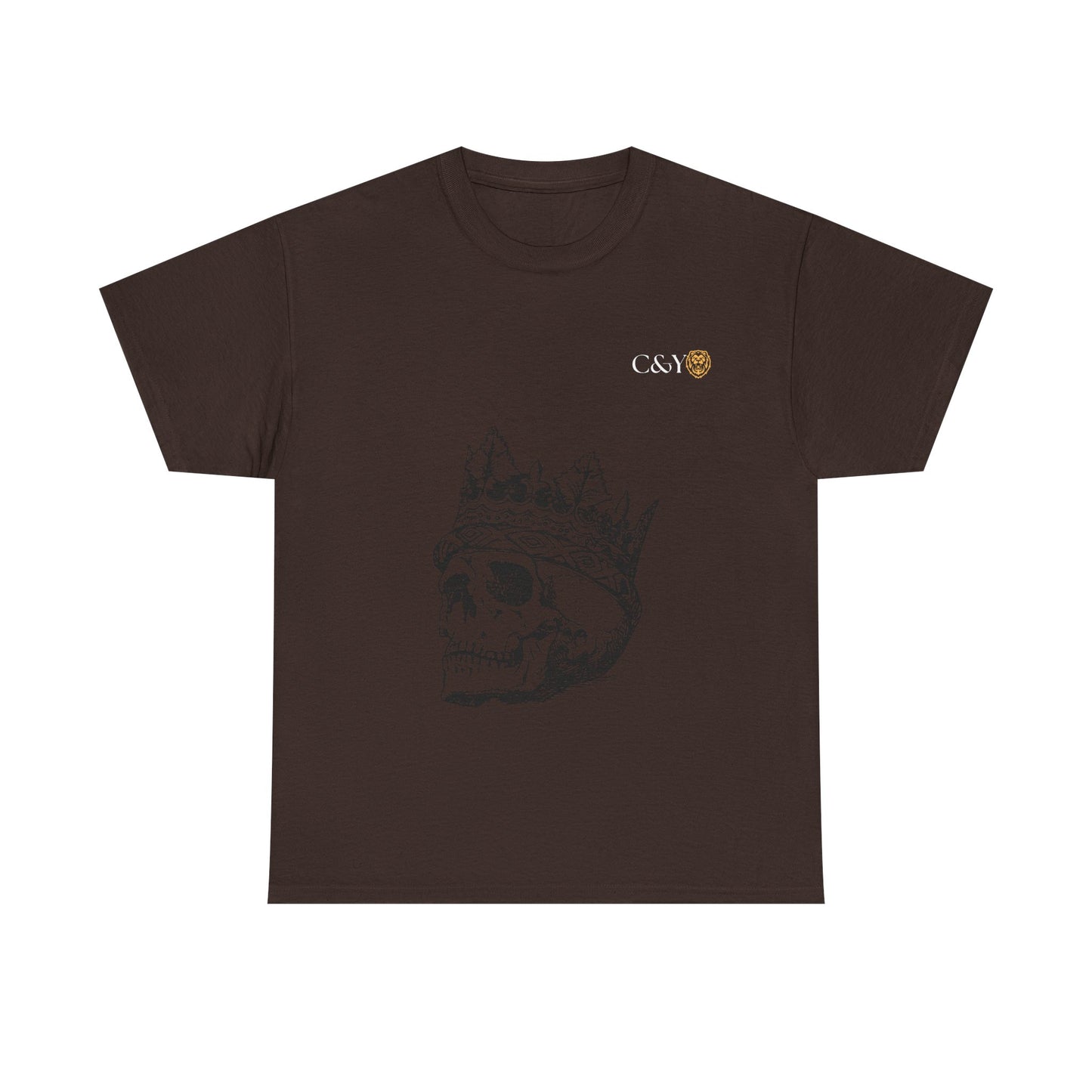 T-shirt unisexe Skull King en coton épais – Look audacieux, cadeau original pour les trendsetters, tenue casual stylée