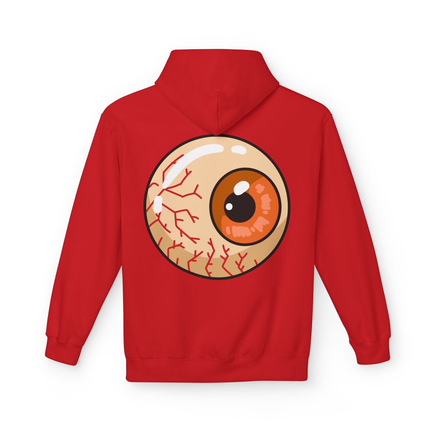 Sweat à capuche graphique “Eyeball” – Look effrayant, unisexe, spécial Halloween
