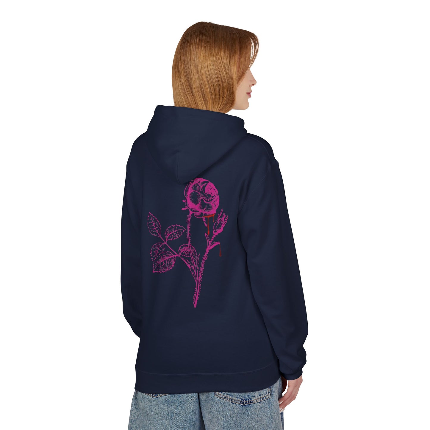 Sweat à capuche en polaire “Romantic Floral” – Style doux et confortable