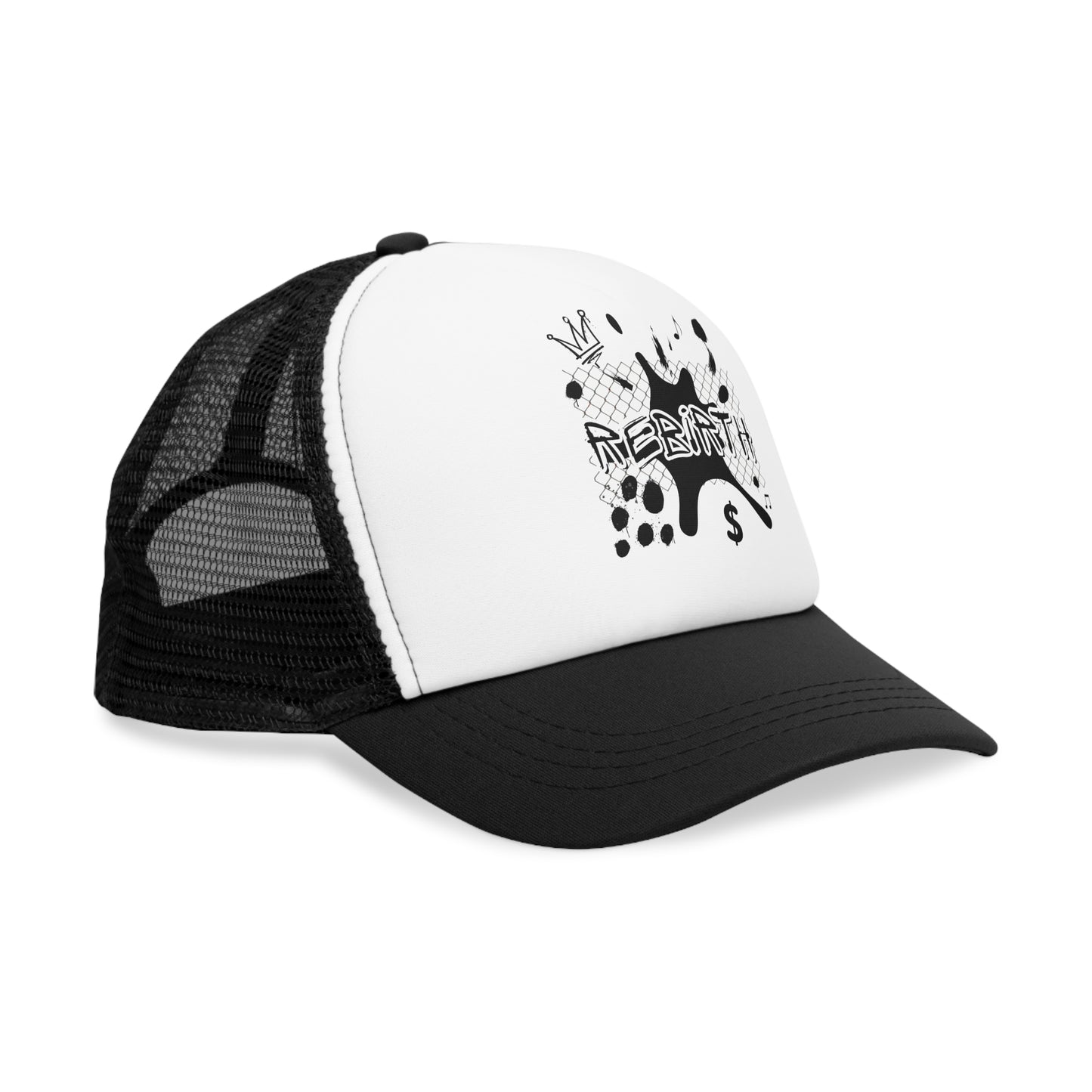 Casquette filet tendance avec motif “Rebirth” – L’accessoire casual qui fait la diff