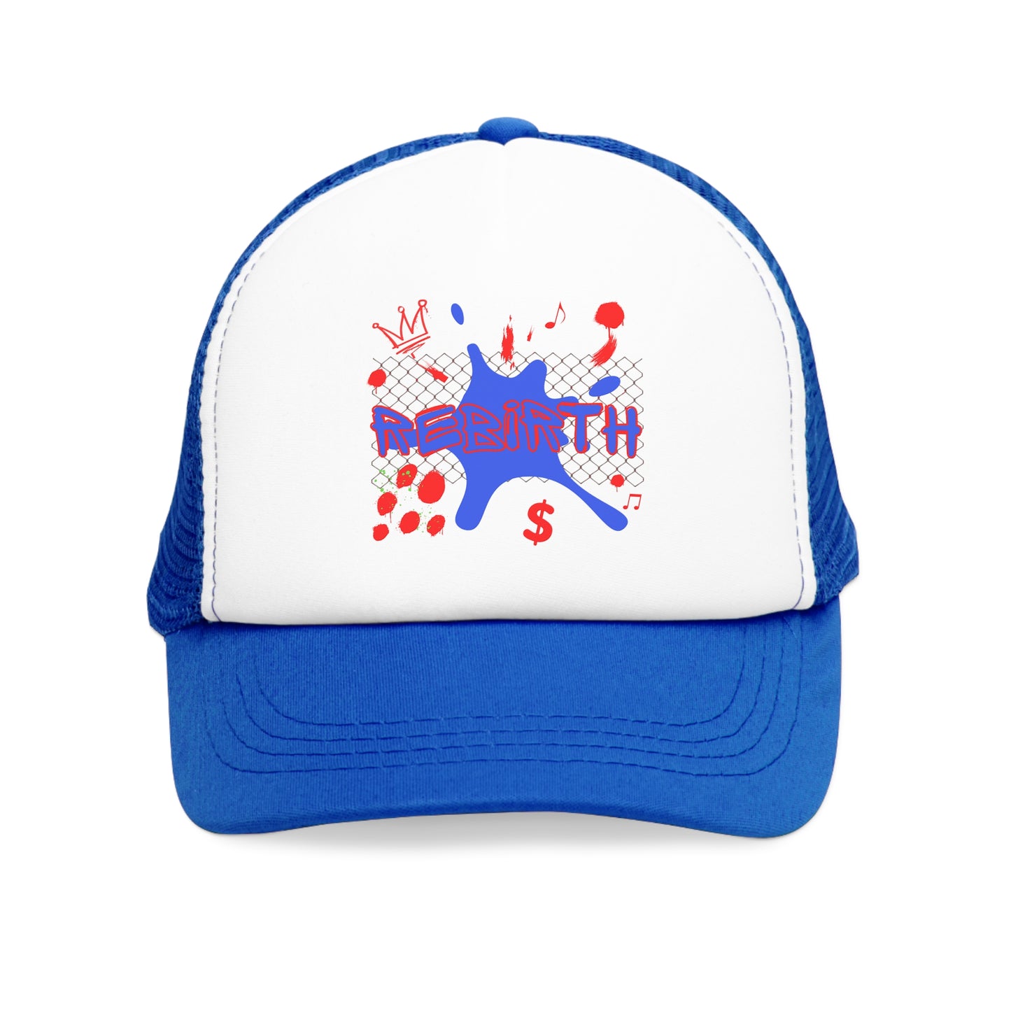 Casquette filet tendance avec motif “Rebirth” – L’accessoire casual qui fait la diff