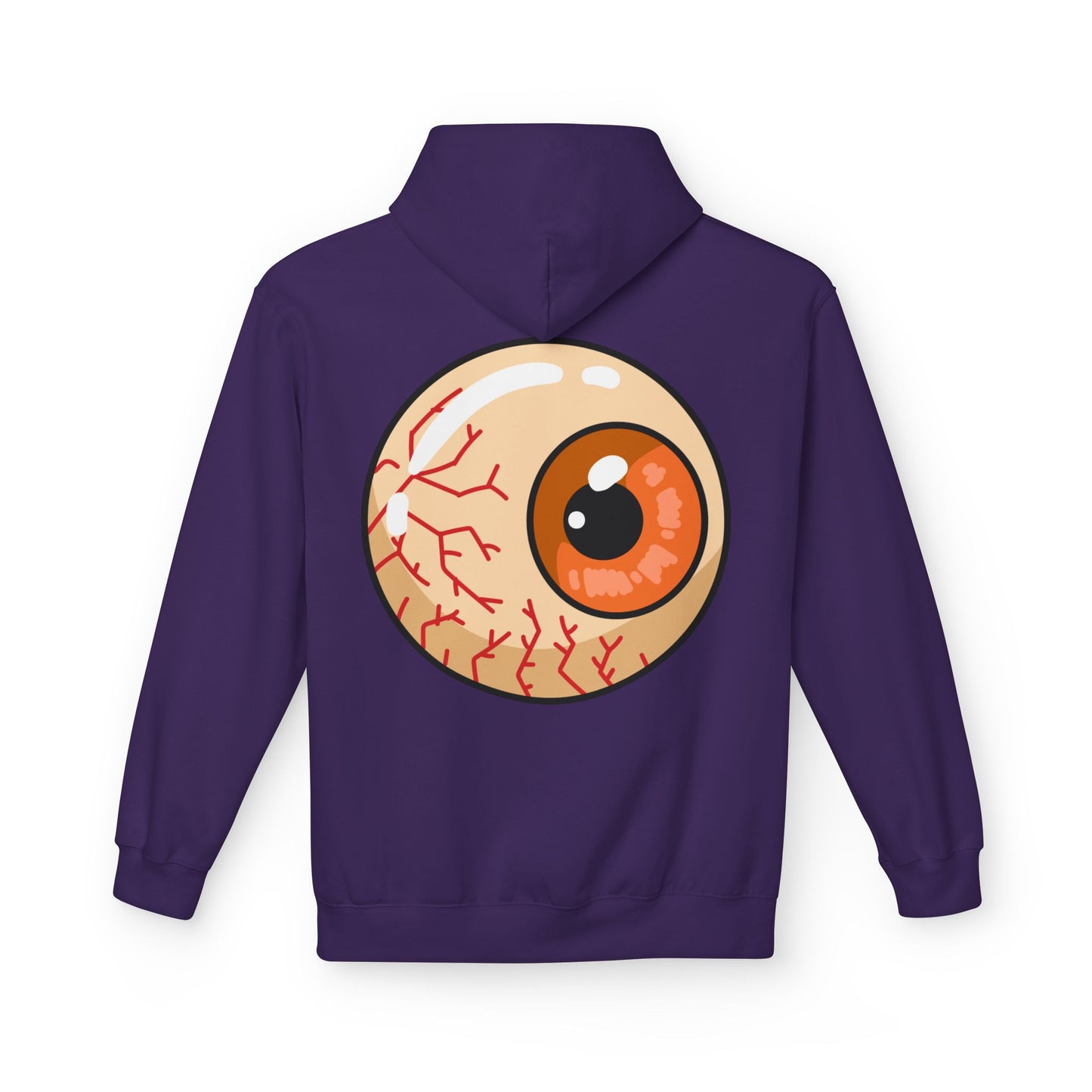 Sweat à capuche graphique “Eyeball” – Look effrayant, unisexe, spécial Halloween