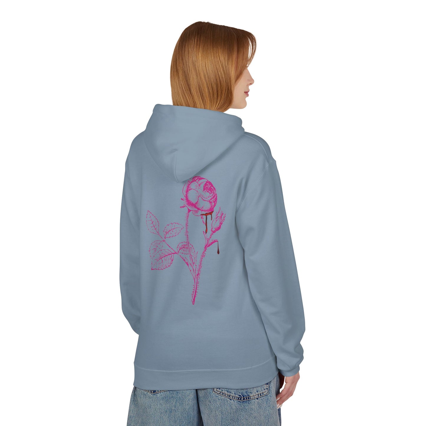 Sweat à capuche en polaire “Romantic Floral” – Style doux et confortable