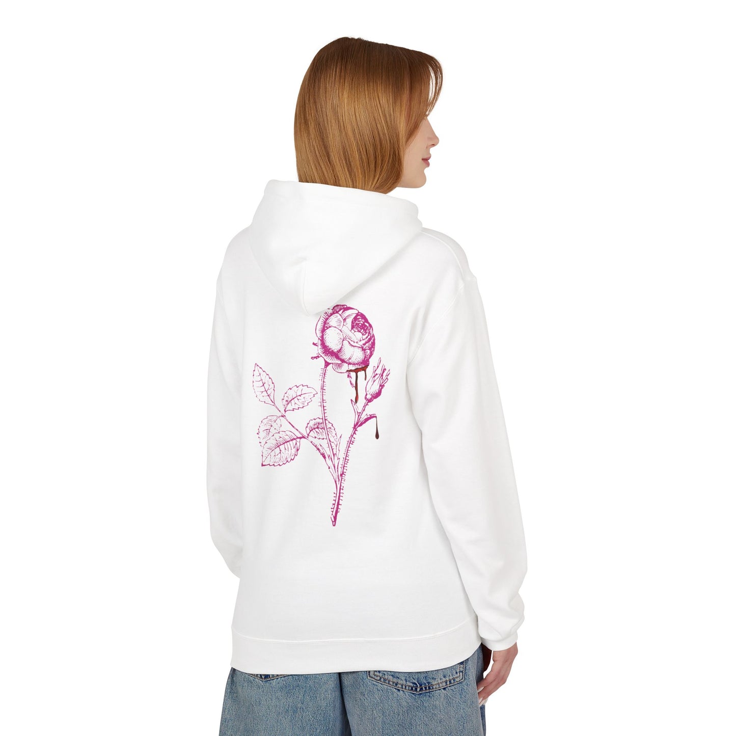 Sweat à capuche en polaire “Romantic Floral” – Style doux et confortable