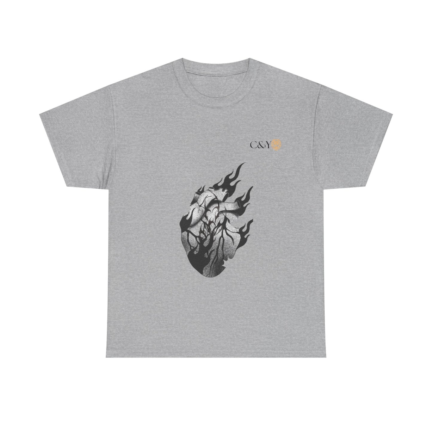 T-shirt “Dark Heart” – Coton lourd & vibes sombres pour les passionnés