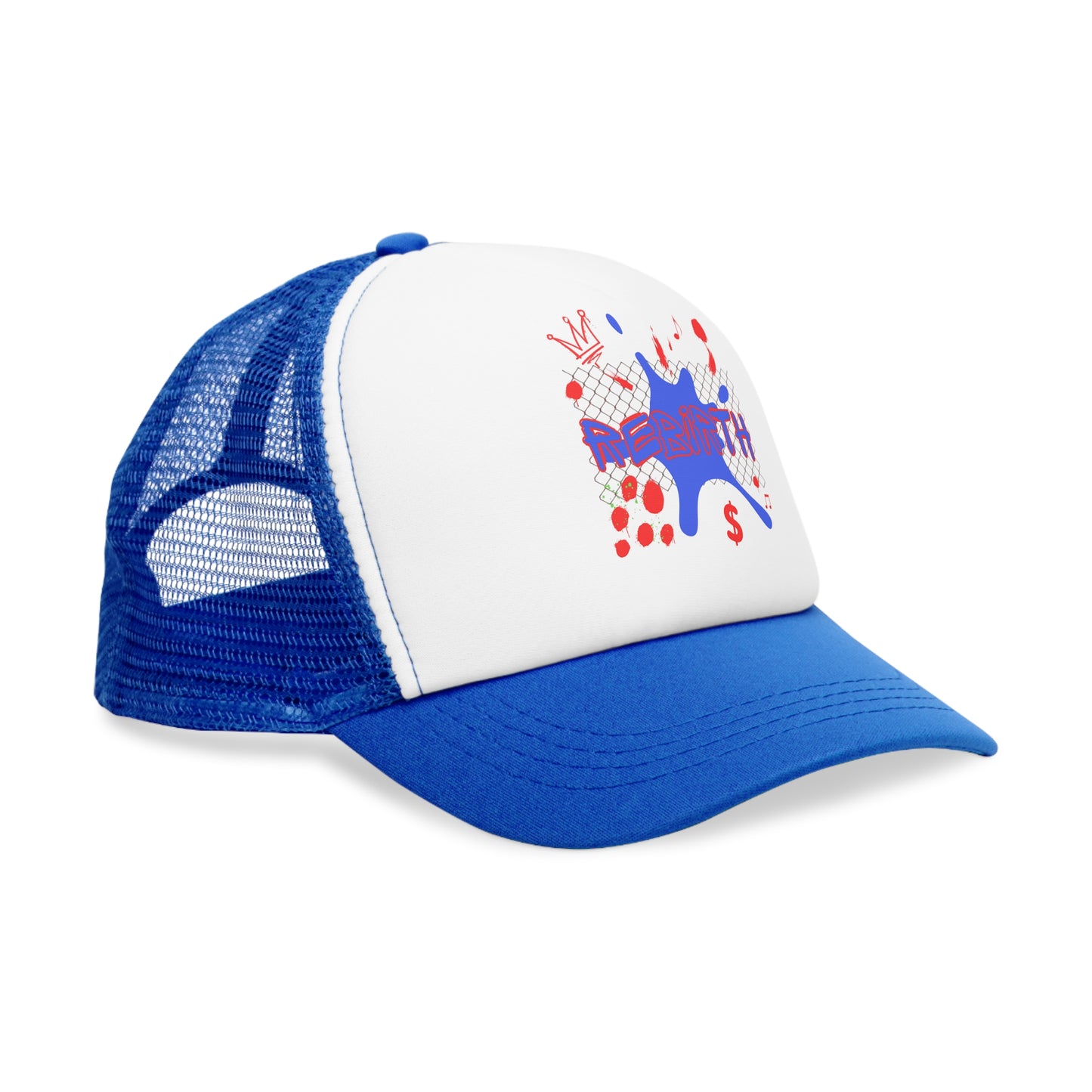 Casquette filet tendance avec motif “Rebirth” – L’accessoire casual qui fait la diff