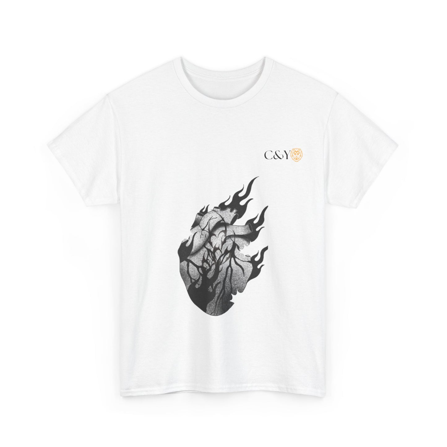 T-shirt “Dark Heart” – Coton lourd & vibes sombres pour les passionnés