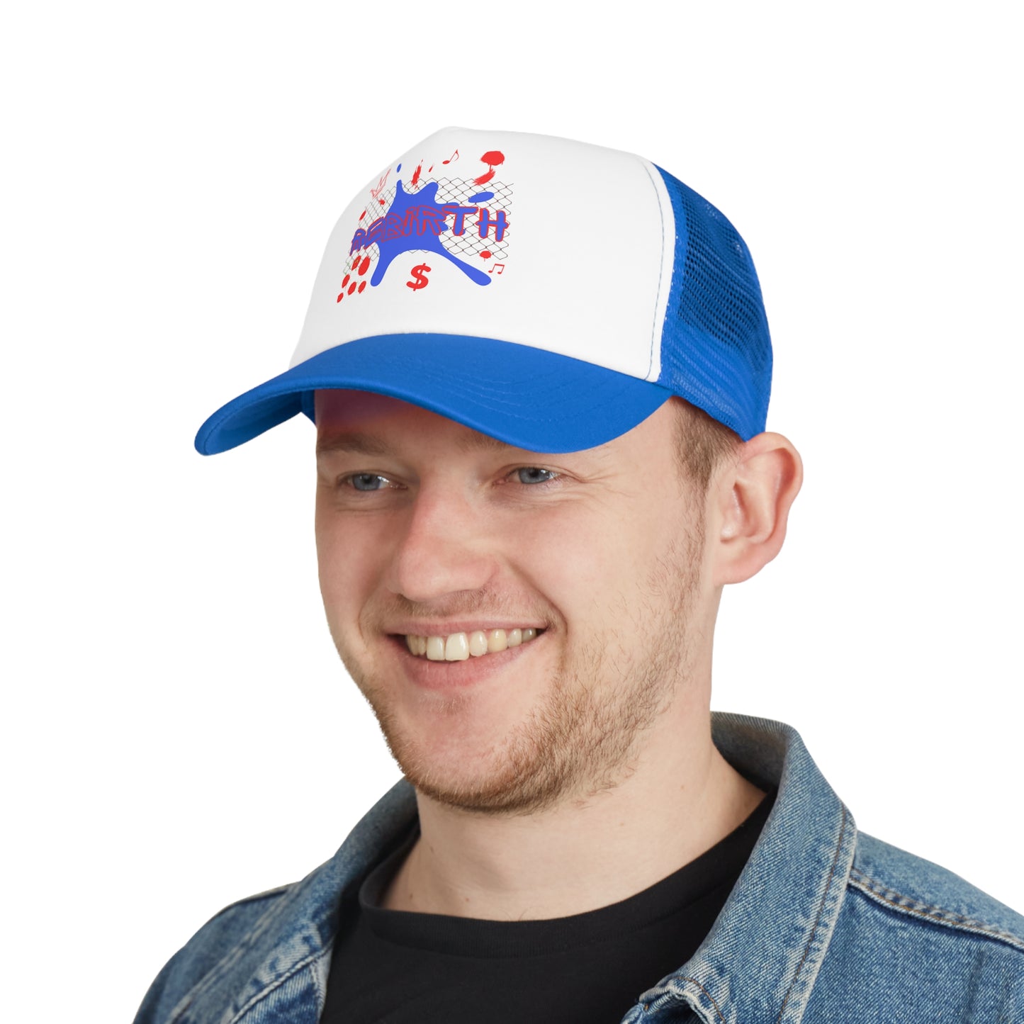Casquette filet tendance avec motif “Rebirth” – L’accessoire casual qui fait la diff