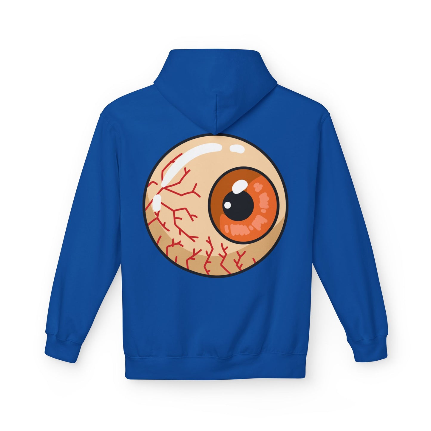 Sweat à capuche graphique “Eyeball” – Look effrayant, unisexe, spécial Halloween