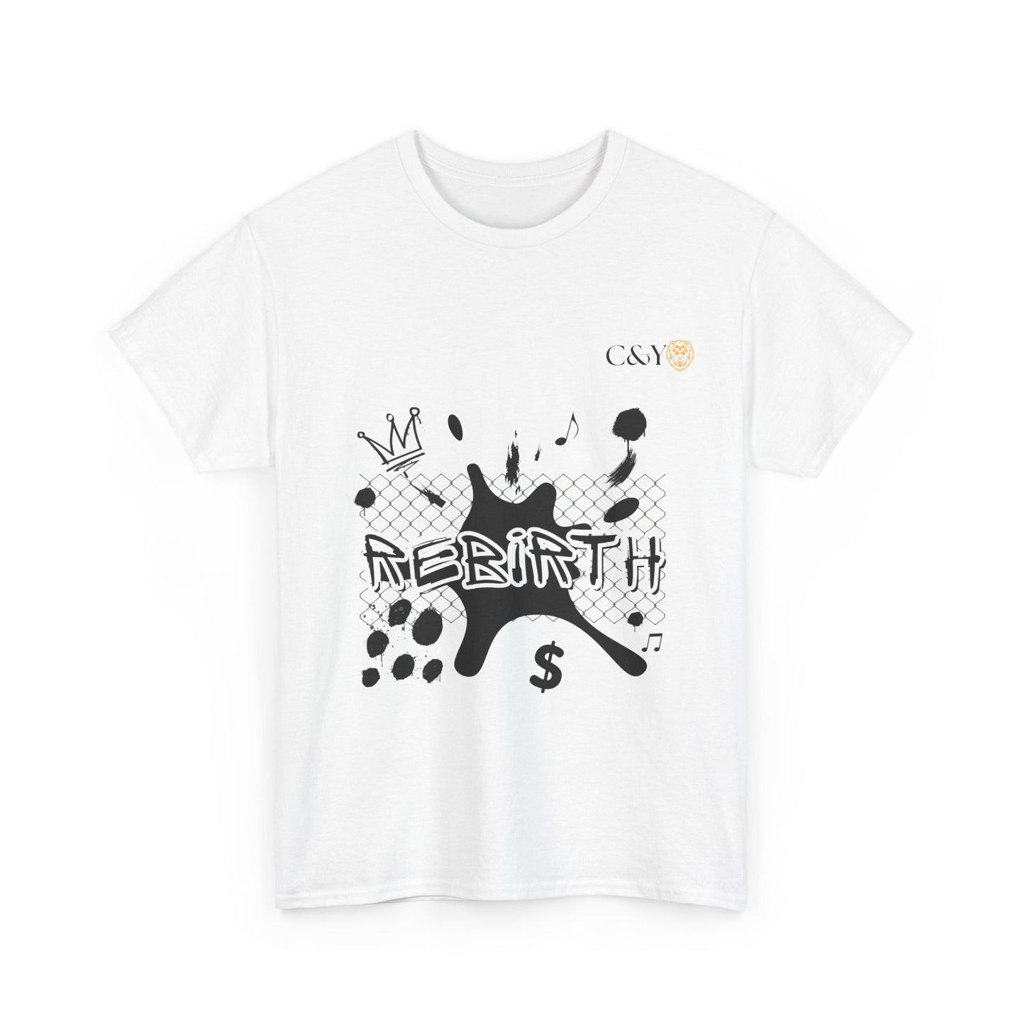 T-shirt unisexe Urban Rebirth en coton épais – Streetwear graphique inspiré des années 90, tenue casual, idée cadeau pour les trendsetters