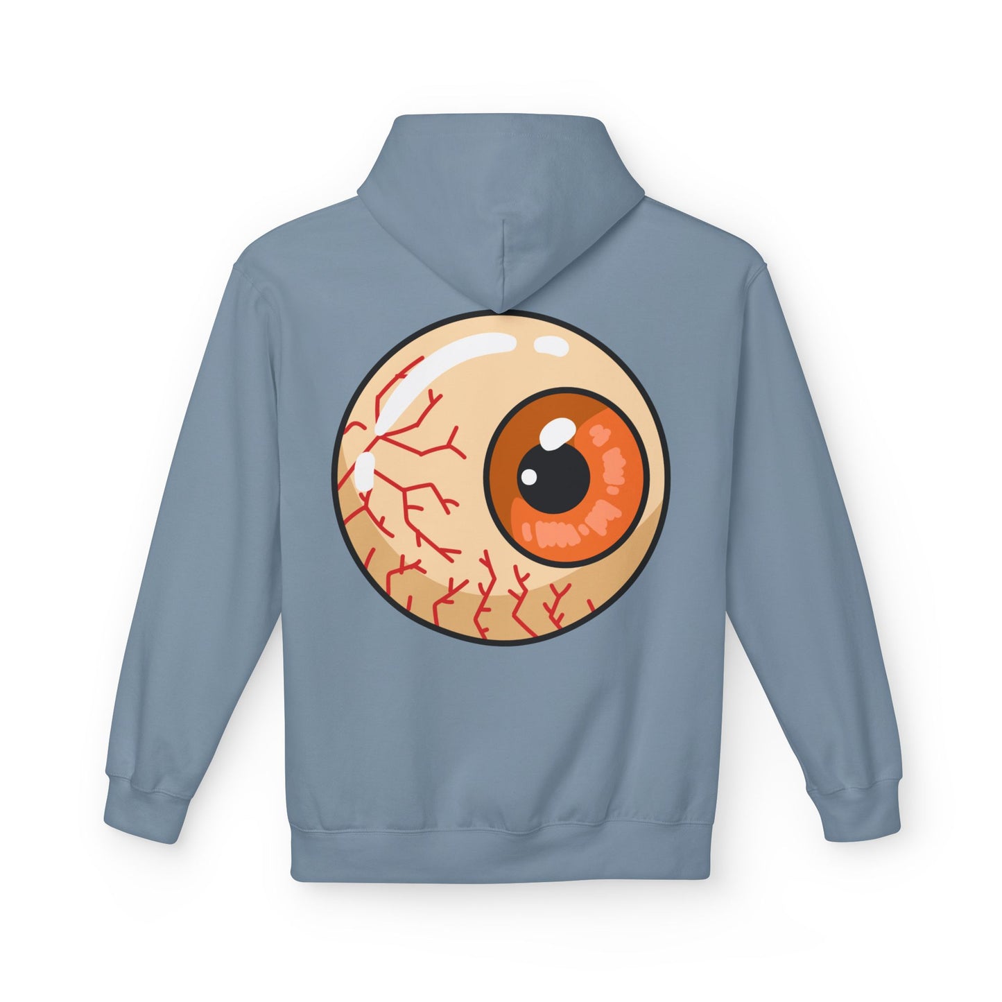 Sweat à capuche graphique “Eyeball” – Look effrayant, unisexe, spécial Halloween