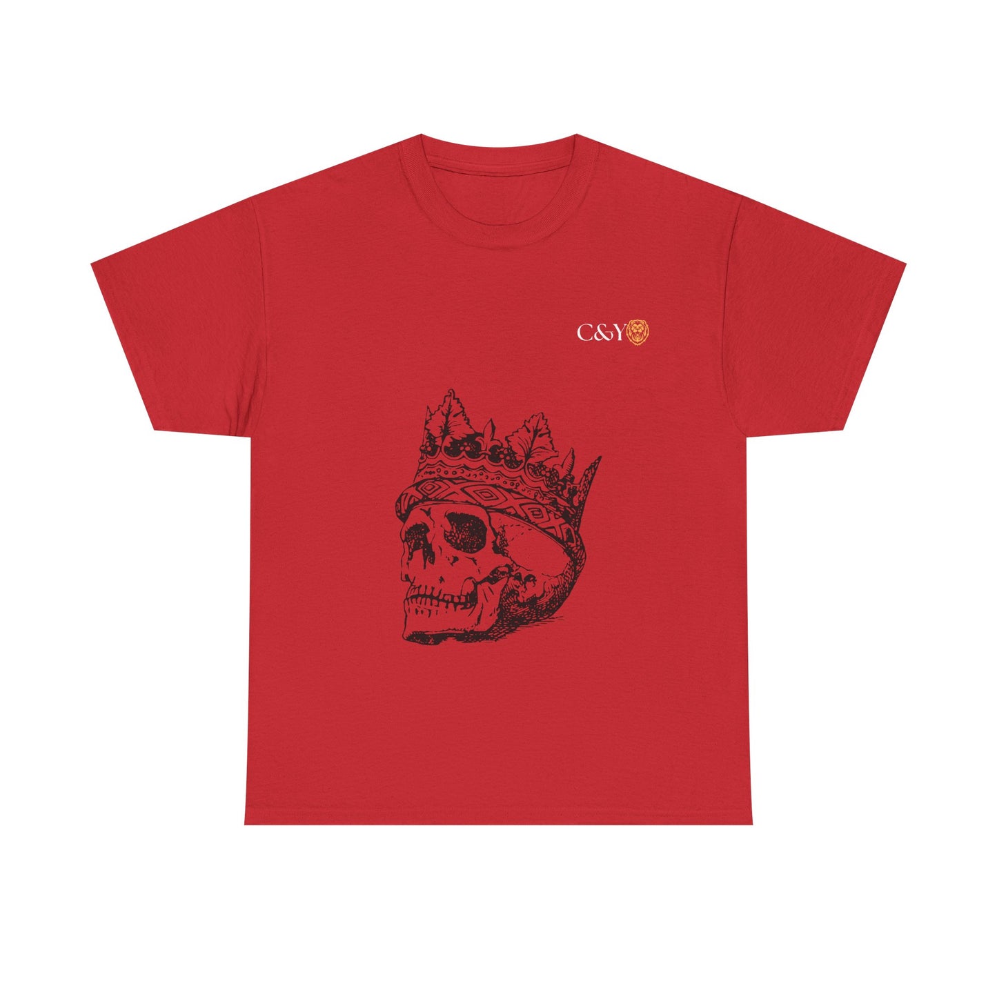 T-shirt unisexe Skull King en coton épais – Look audacieux, cadeau original pour les trendsetters, tenue casual stylée