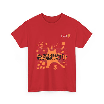 T-shirt unisexe Urban Rebirth en coton épais – Streetwear graphique inspiré des années 90, tenue casual, idée cadeau pour les trendsetters