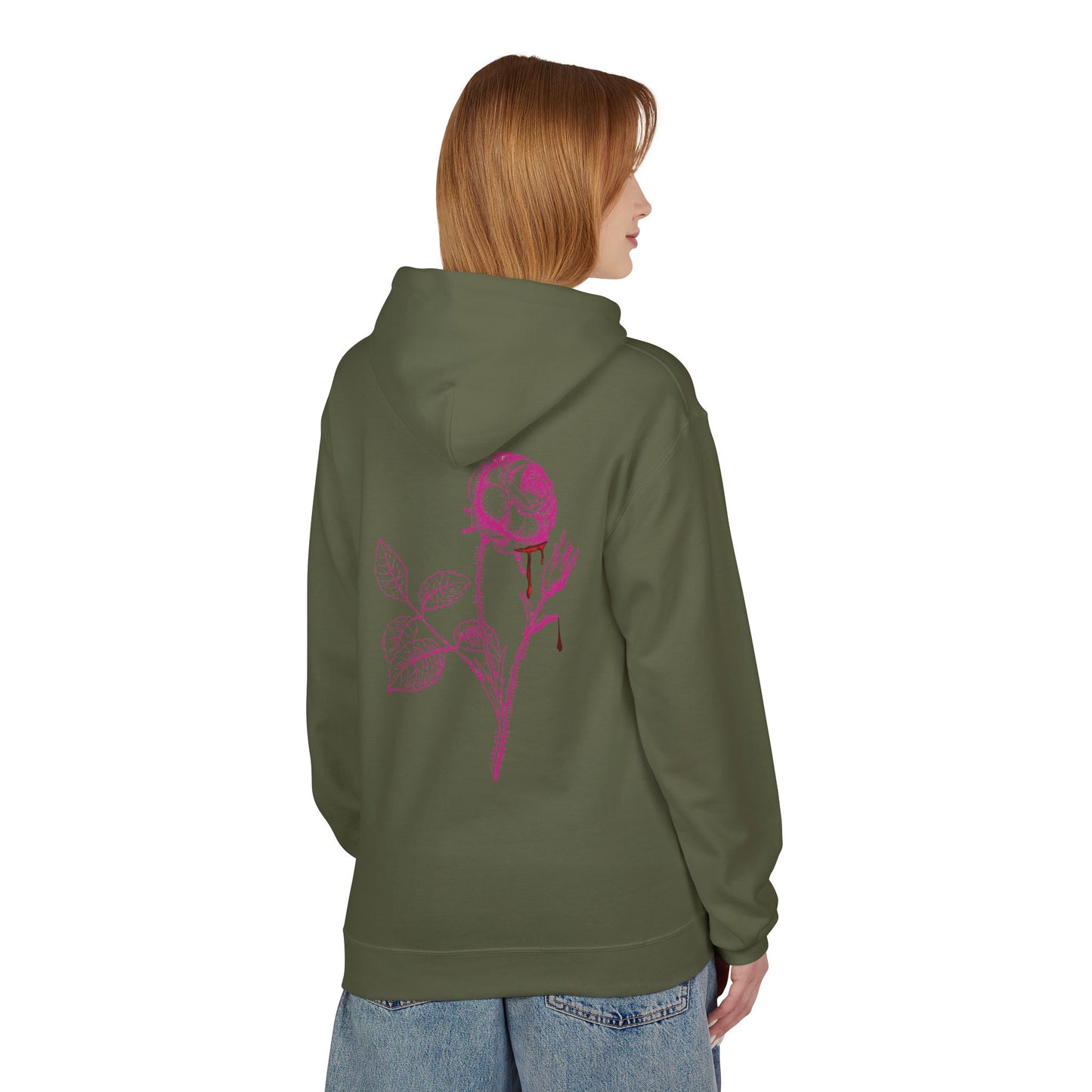 Sweat à capuche en polaire “Romantic Floral” – Style doux et confortable