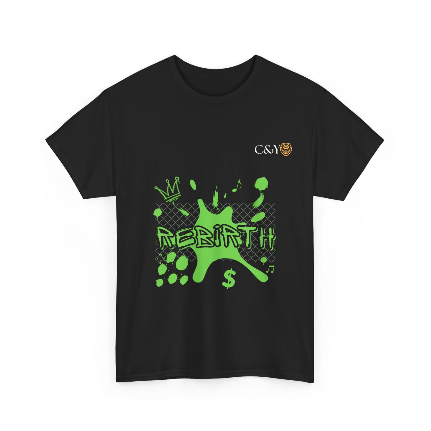T-shirt unisexe Urban Rebirth en coton épais – Streetwear graphique inspiré des années 90, tenue casual, idée cadeau pour les trendsetters