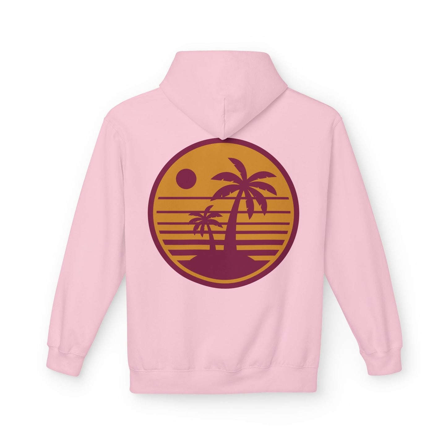 Sweat à capuche “Tropical Sunset” – Polaire unisexe confortable, esprit plage et tenue casual