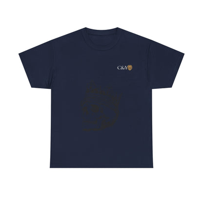 T-shirt unisexe Skull King en coton épais – Look audacieux, cadeau original pour les trendsetters, tenue casual stylée