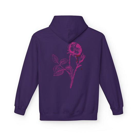 Sweat à capuche en polaire “Romantic Floral” – Style doux et confortable