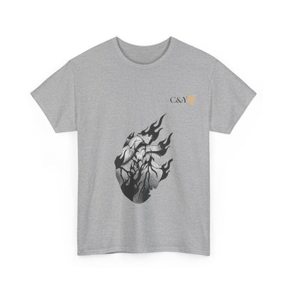 T-shirt “Dark Heart” – Coton lourd & vibes sombres pour les passionnés