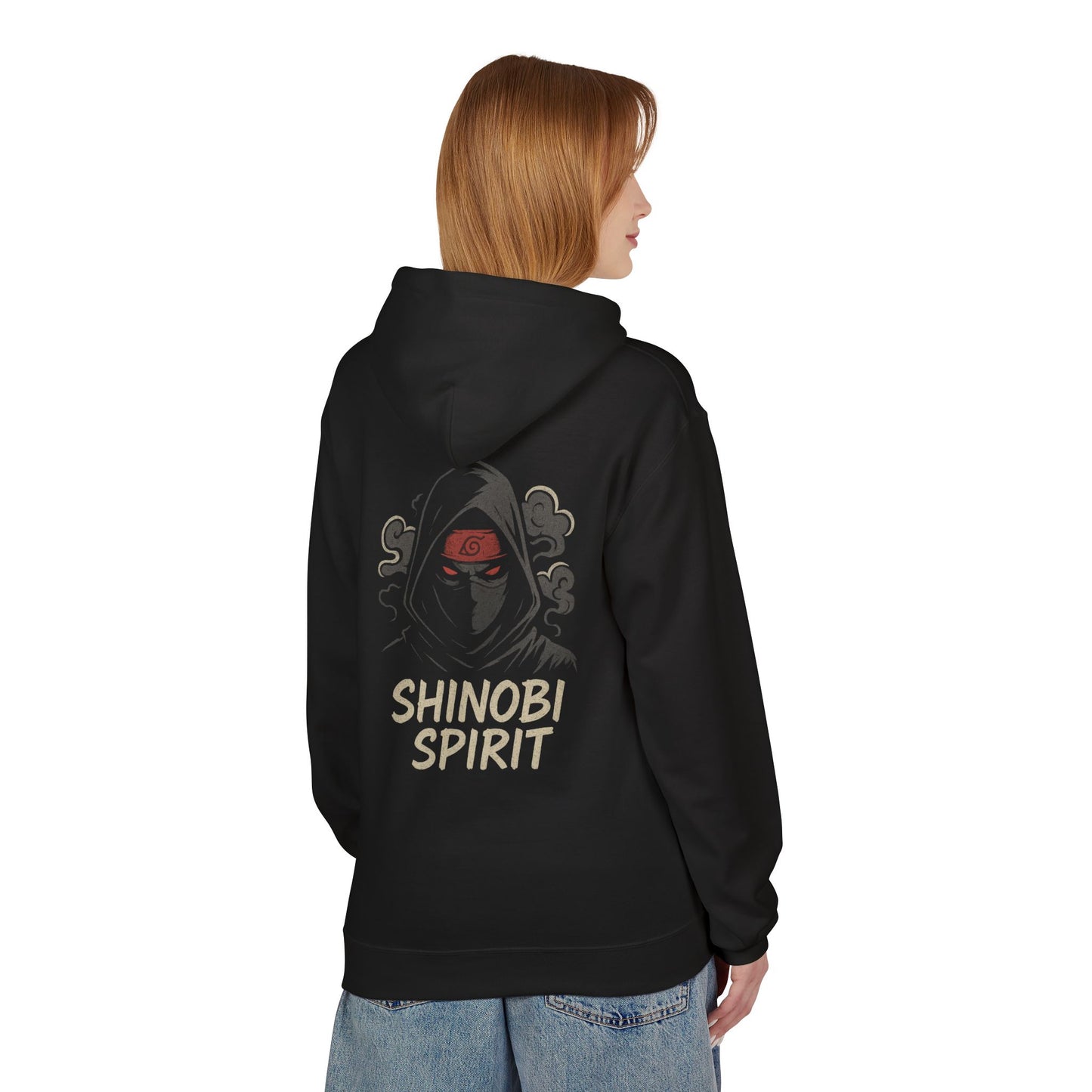 Sweat à capuche “Shinobi Spirit” – Polaire unisexe, streetwear confortable