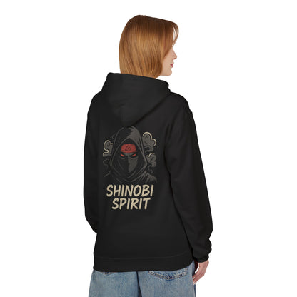 Sweat à capuche “Shinobi Spirit” – Polaire unisexe, streetwear confortable
