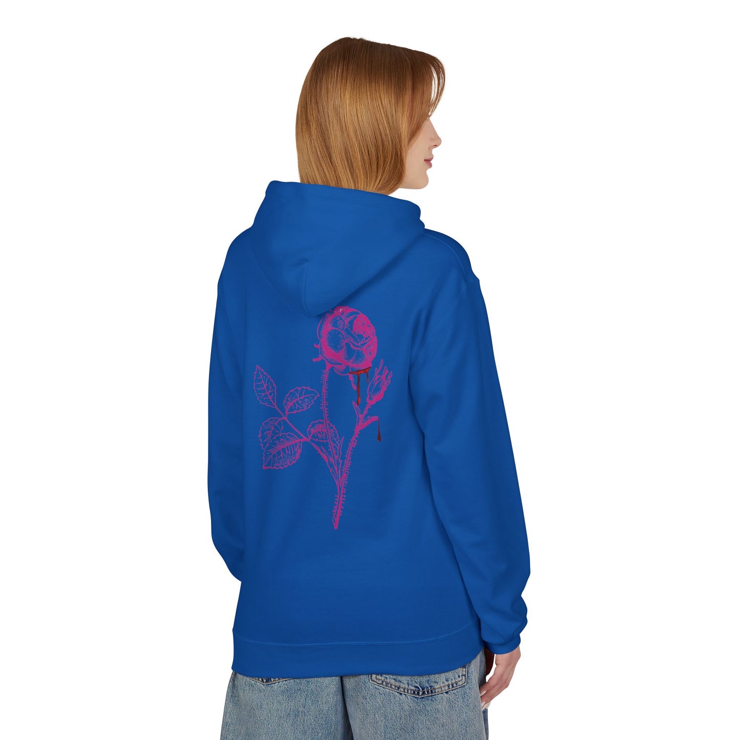 Sweat à capuche en polaire “Romantic Floral” – Style doux et confortable