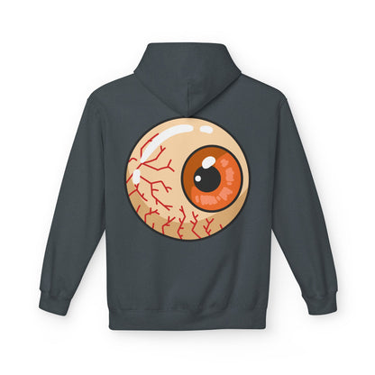 Sweat à capuche graphique “Eyeball” – Look effrayant, unisexe, spécial Halloween