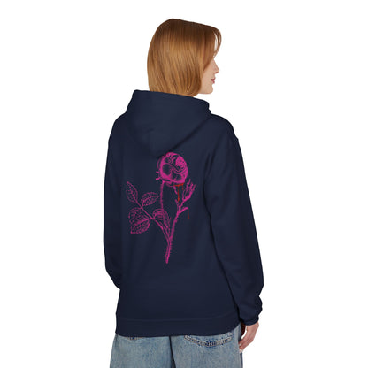 Sweat à capuche en polaire “Romantic Floral” – Style doux et confortable