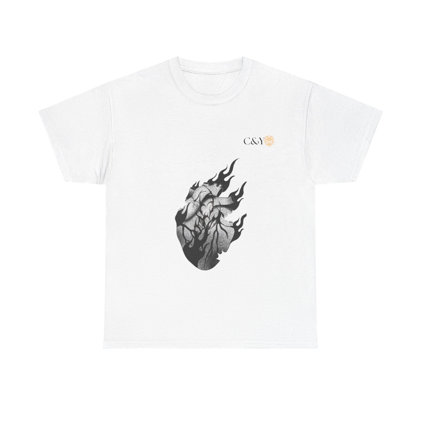 T-shirt “Dark Heart” – Coton lourd & vibes sombres pour les passionnés