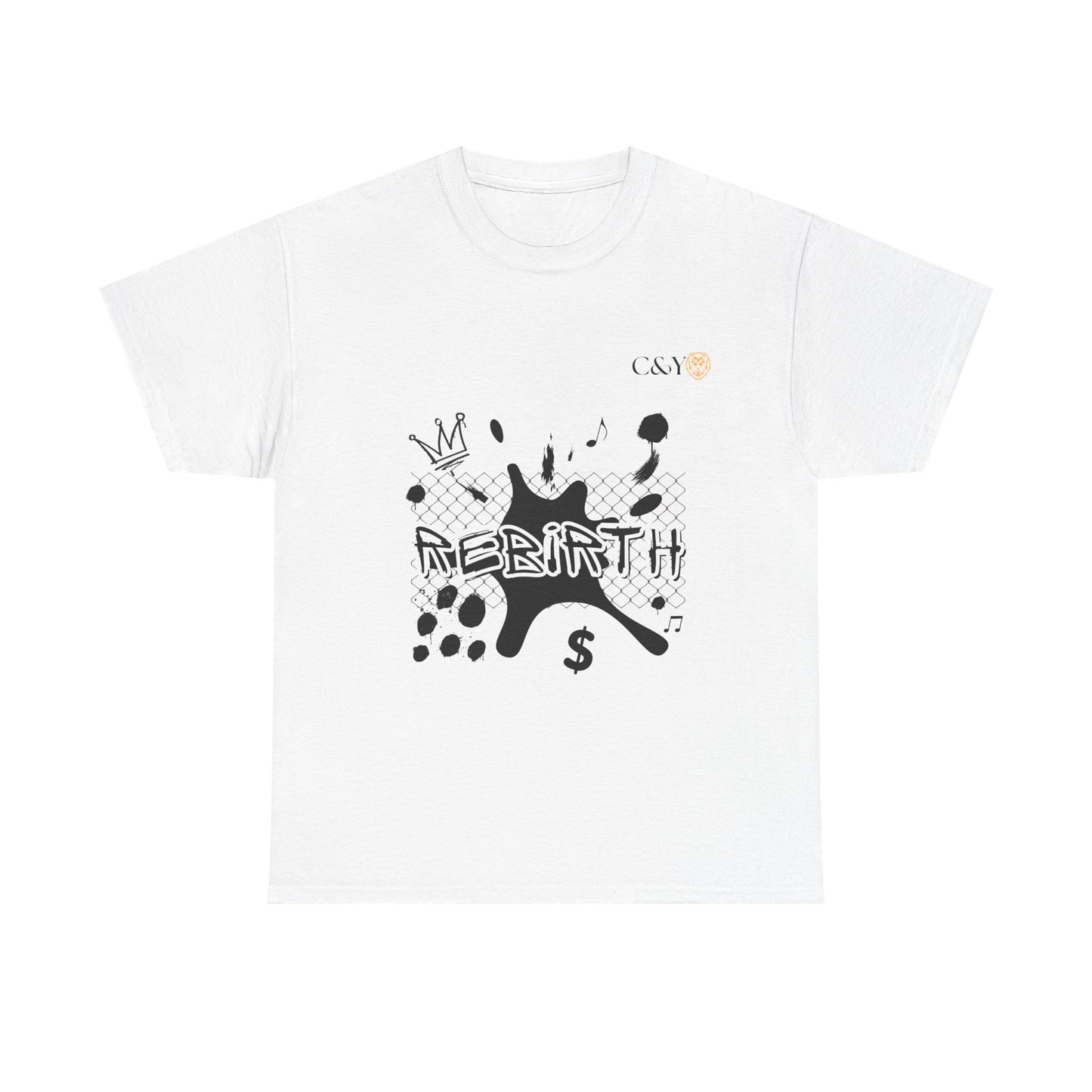 T-shirt unisexe Urban Rebirth en coton épais – Streetwear graphique inspiré des années 90, tenue casual, idée cadeau pour les trendsetters