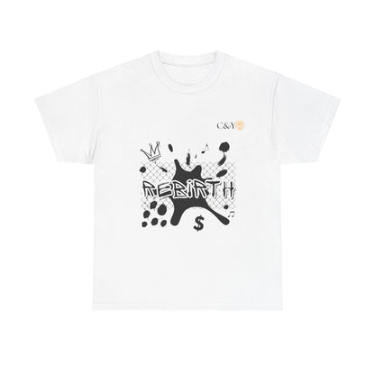 T-shirt unisexe Urban Rebirth en coton épais – Streetwear graphique inspiré des années 90, tenue casual, idée cadeau pour les trendsetters