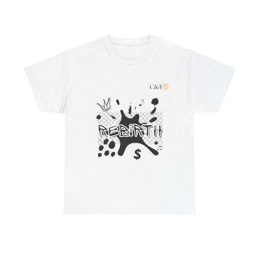T-shirt unisexe Urban Rebirth en coton épais – Streetwear graphique inspiré des années 90, tenue casual, idée cadeau pour les trendsetters