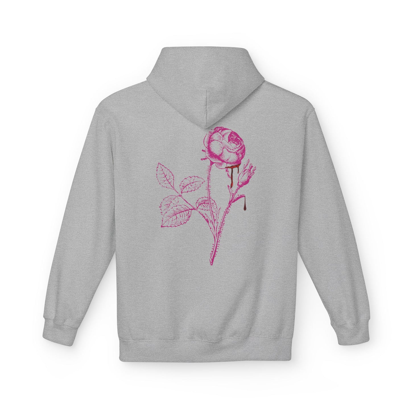 Sweat à capuche en polaire “Romantic Floral” – Style doux et confortable