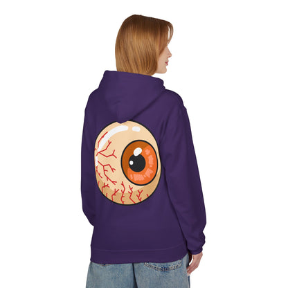 Sweat à capuche graphique “Eyeball” – Look effrayant, unisexe, spécial Halloween