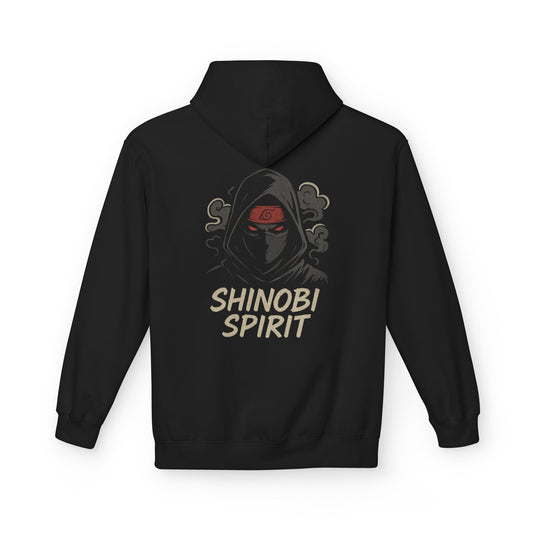 Sweat à capuche “Shinobi Spirit” – Polaire unisexe, streetwear confortable