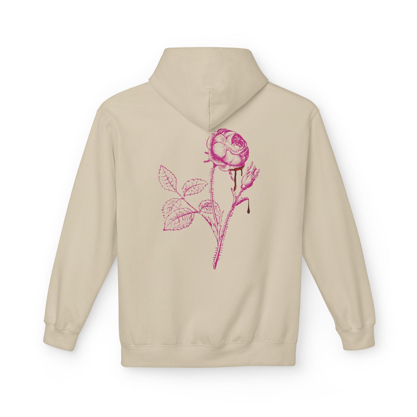 Sweat à capuche en polaire “Romantic Floral” – Style doux et confortable