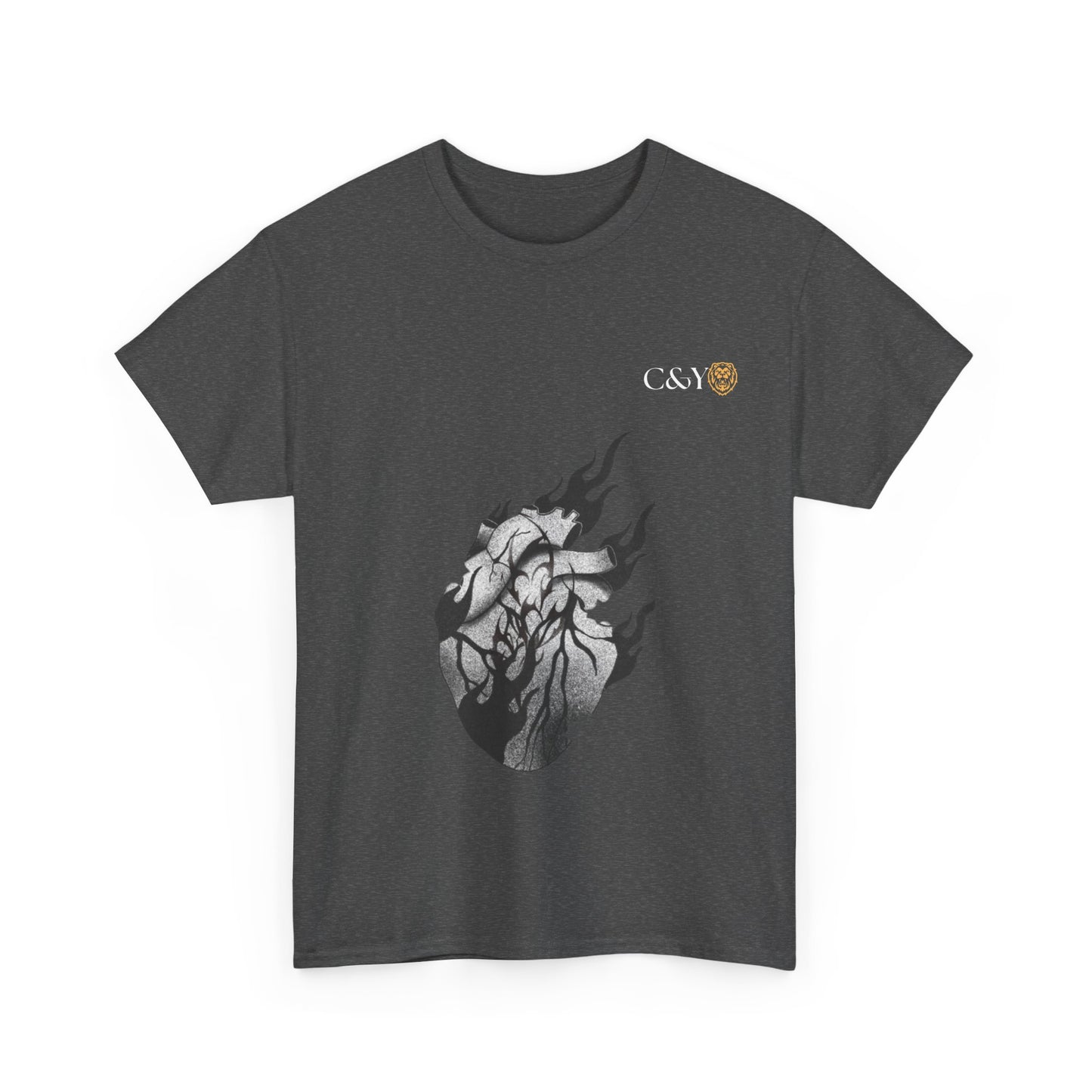 T-shirt “Dark Heart” – Coton lourd & vibes sombres pour les passionnés